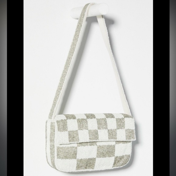 Anthropologie The Fiona Beaded Bag: Checker Edition - Picture 3 of 10